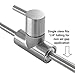Metpure Non Air Gap RO Drinking Water Filtration System Water Dispenser Spout (Brushed Nickel) Euro Style with Drinking Water Faucet Wrench. NSF Certified.