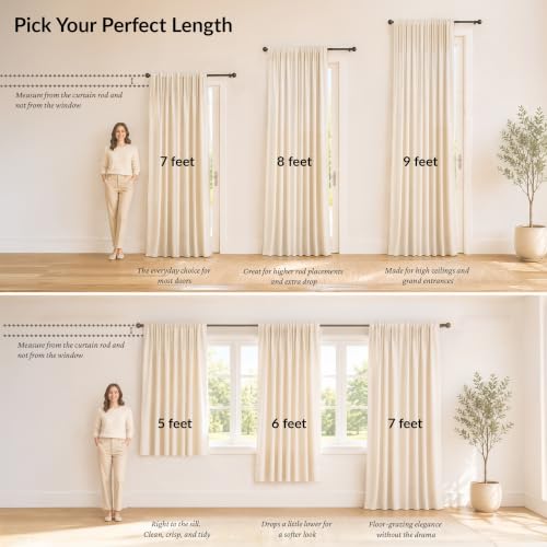 Image of Tranquebar Curtain Co. Window Curtains 6 Feet, 60-65% Room Darkening, Blue-Red Chevron Print, Cotton Curtains for Window, Cotton Curtains 6 Feet Long Set of 2, BackTab Loops, Ikat (183 cm) - Set of 2