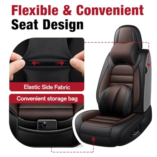 Image of Deluxe Front Covers for Toyota Camry 2015-2026, Black-Coffee