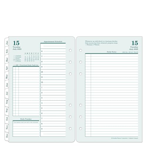 Original Two Page Per Day Planner (Compact, Jul 2025 - Jun 2026)
