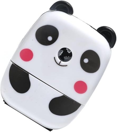 Miniatura 4 de Sacapuntas de dibujos animados en forma de panda, cortador de lápiz manual de pluma, herramienta de afilado de suministros estacionarios para