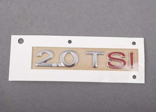 Vw Volkswagen 2.0 TSI - Adhesivo para emblema cromado, original, para golf, Jetta Passat, GTI Golf Beetle Tiguan
