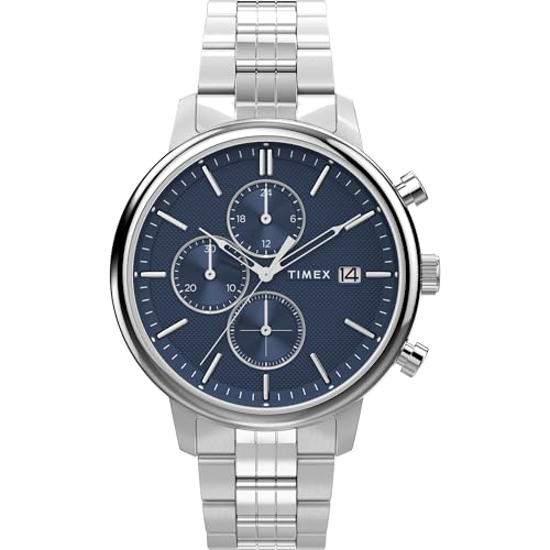 Montre analogique homme quartz Timex bracelet acier étanche