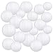 LIHAO 20er weiße Papier Laterne Lampions rund Lampenschirm Hochtzeit Dekoration Papierlaterne (Verschiedene Größen)