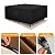 HDCAXKJ Patio Furniture Covers Waterproof Outdoor Furniture Cover L Shaped Outdoor Sectional Couch Cover with Bottom Zipper Oxford Patio Table and Chair Covers Set (Black, 90"L x 63"W x 35"H)