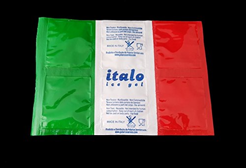 Ghiaccio sintetico in confezione da 25 fogli da 6 cellette ITALO inattivate Dim. cm. 20x14 (1 FOGLIO ATTIVATO PESA 220 GR.) .Made in Italy