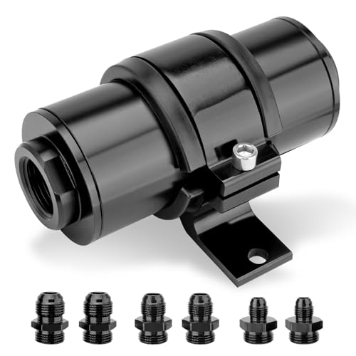 100 Micron Inline Fuel Filter with 50MM Aluminum Mounting Bracket