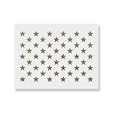 50 Stars Stencil - Military Stencils Perfect for Crafting Patriotic Military Decor, Star Stencil