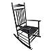 LIFE SKY Adult Rocking Chair for Balcony Porch: Solid Hardwood Rocker with Wide Seat & Armrest - Comfortable Nursery Chair for Postpartum Mothers & Baby Care Relaxation