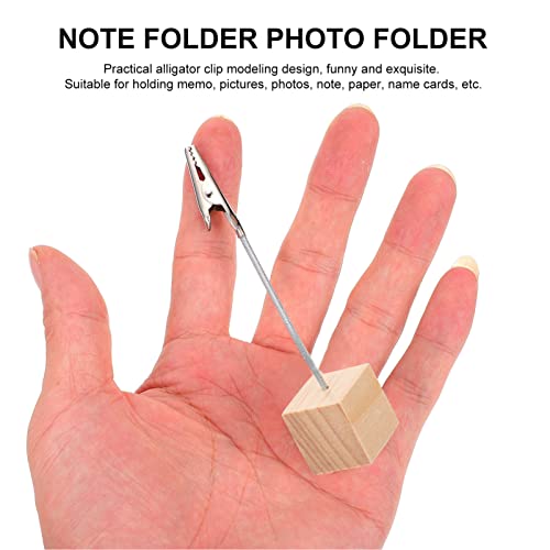 Tofficu 6 Unidades Pasta De Contas Pasta De Fotos Suporte Para Talheres Porta-notas Clipe De Menu De