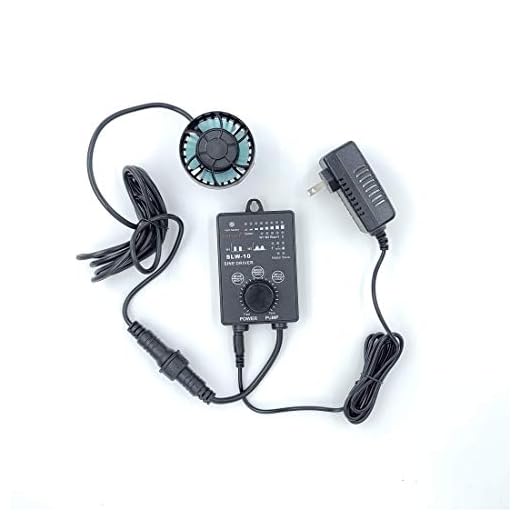 Jebao SLW Wave Maker Flow Pump with Controller for Marine Reef Aquarium (SLW-10, 1065 GPH)
