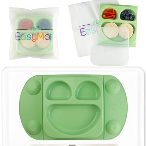 EasyMat Mini Portable Silicone Baby Suction Plate by EasyTot