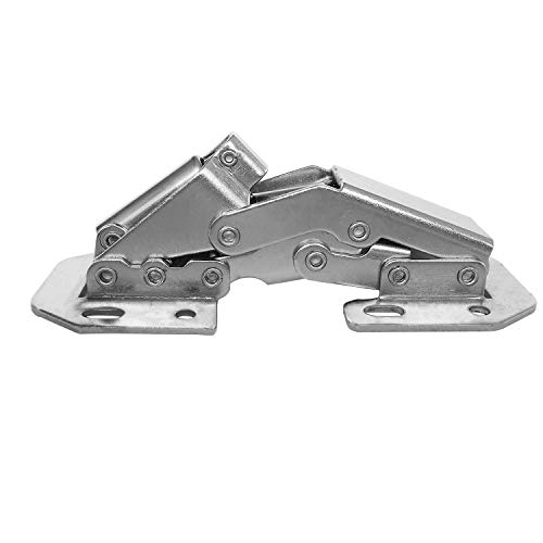 LIKERAINY Soft Closing 4 Inch Hinge with Damping, 90 Degree, Nickel Plated, Full Overlay and Inset Doors, Pack of 8 - Image 4