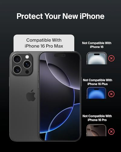 Belkin Protetor de tela ScreenForce InvisiGlass tratado para iPhone 16 Pro Max, proteção contra impa
