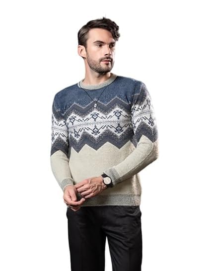 swaaglok - style that speaks Men's Woolen Sweater | Warm Round Neck Pullover for Winter | Full Sleeve Regular Fit Knitwear for Casual & Formal Wear-picture-50