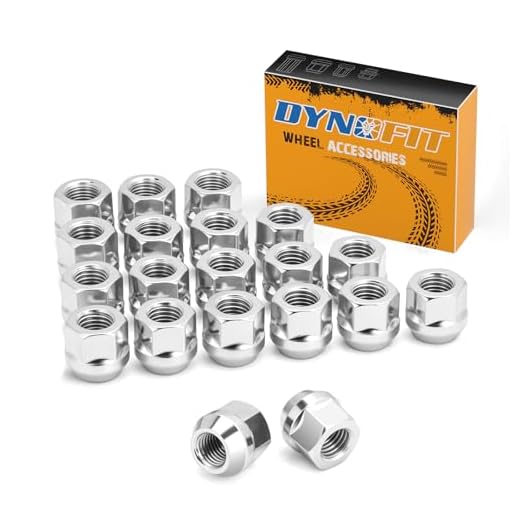 dynofit 12-1.5 aftermarket Wheel Lug Nuts, 20pcs M12x1.5 21mm Heigh Open end conical lugnuts for Escape Focus,Civic,Grand Caravan,Sonata,Corolla Sienna,Colorado S10,Park Avenue,Zephyr and More Wheels