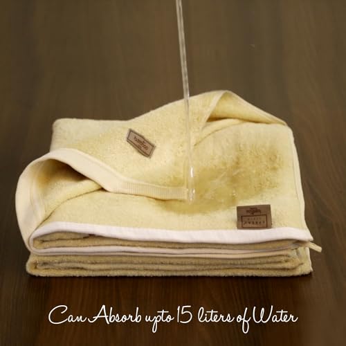 Image of Spread Spain Bamboo Hand Towel, Ultra Soft, Absorbent & Quick Dry, 360 GSM, Towel for Daily use, Gym, Pool, Travel, Sports and Yoga, 40cms x 60cms, Pack of 1 (Olive)