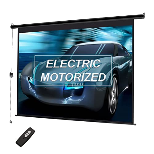 INMOZATA 100-inch Electric Projector Screen with Remote Control