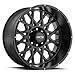 VIS-VOR 8x170 22" Inch 4 Wheels Rims 412 22x12-51mm Black