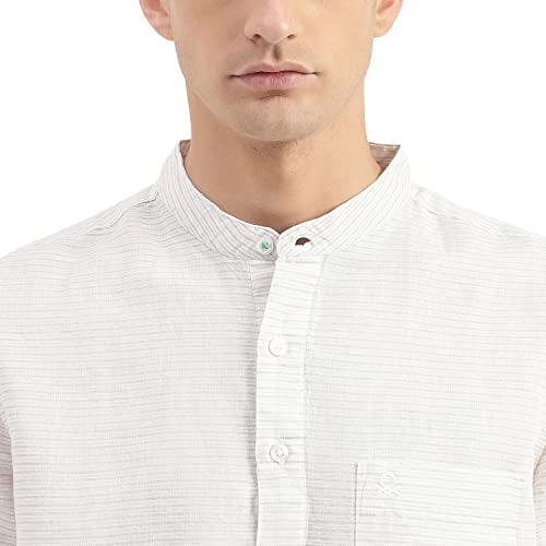 Image of United Colors of Benetton Men's Cotton Regular Fit Spread Collar Solid Shirt