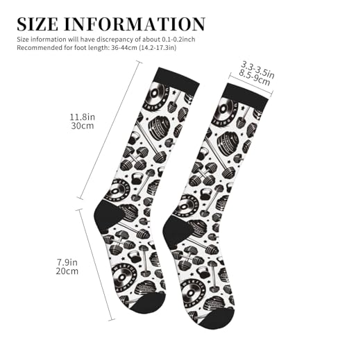 Image of Compression Socks for Women Men Circulation Graduated Supports Socks for Running Travel Nurse Athletic Sports