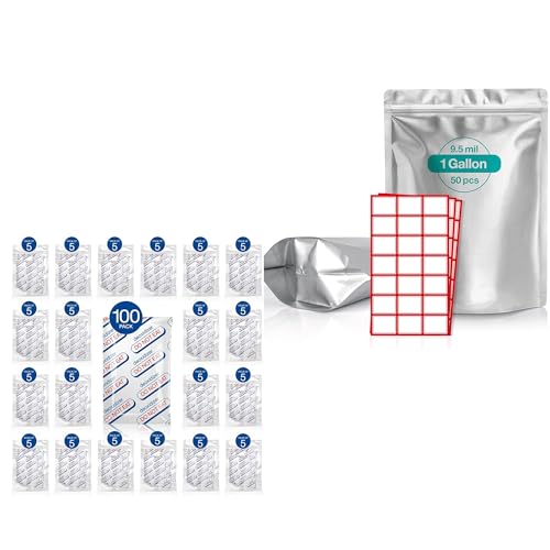 500cc Oxygen Absorbers & 1 Gallon Mylar Bags