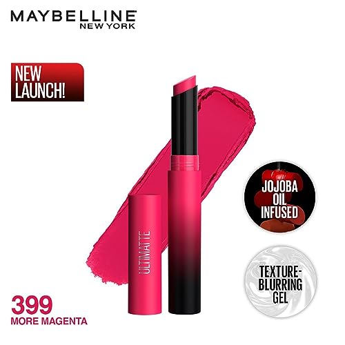 Image of Maybelline New York Lipstick, Color Sensational Ultimattes, 699 More Buff, 1.7 g & Maybelline New York Lipstick, Color Sensational Ultimattes, 399 More Magenta, 1.7 g