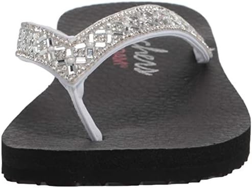 Skechers Cali Women's womens Meditation - Lotus Bae Flip Flop, White, 6 US | Image 1