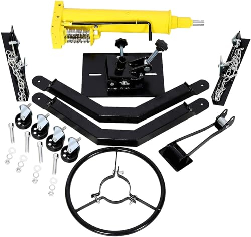 1660lbs Transmission Jacks, 2 Stage Telescopic Hydraulic Transmission Jack, 360° Swivel Adjustable Height 32\'\' - 70\'\', Pedal Operated Swivel Wheel Lift Hoist for Car - 0.75 Ton - Thumbnail 7