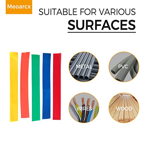 Meoarcx Colored Electrical Tape Vinyl Pvc-10 Pack 3/4 In X 60 Ft 5 Mil Waterproof Electric Tape Flame Retardant, Heat Resistant Insulation Tape Indoor Outdoor Wire Wrapping Harness Rainbow Multicolor #TOP7