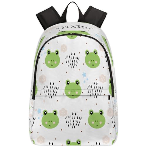 Sac à dos d'école grenouille ergonomique et léger de 17,4 L
