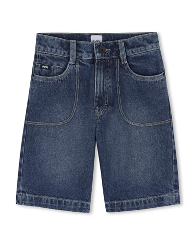 Pantalones cortos de mezclilla cómodos y resistentes para niño de 12 años