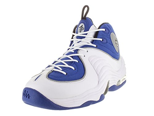 Nike Mens Air Penny II Cllg Blue/Blk/Metallic Slver/White Basketball Shoe 9 Men US