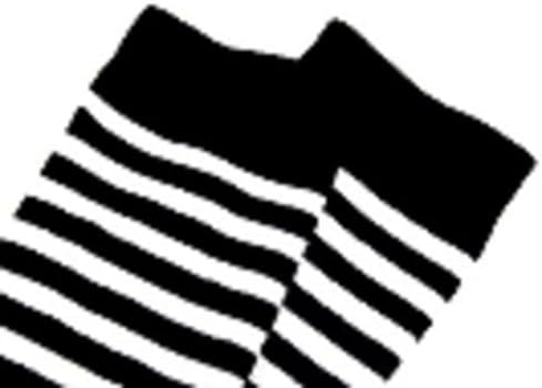 The costume simple border Knee High socks (such as socks) black-and-white fine Border Women's Over the Knee punk rock visual system V system Gothic Lolita Lolita Maid! Cotton material black x white (japan import)
