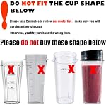 24OZ Replacement Parts for Ninja, QT 2Pack Replacement Cups with Sip & Seal Lids,710ML(24oz) Measuring Scale Cup Mug, FIT for Nutri Ninja Auto IQ Series Blenders BL450 BL480 BN401 BN801