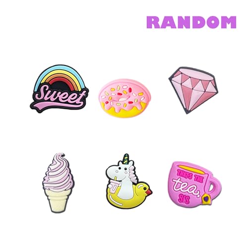 35,50,100 Pcs Random PVC Shoe Charms,Garden Shoes Cute Shoe Charms Decoration with Different Designs Shape for Girls,Boys and Adult Party Gift4