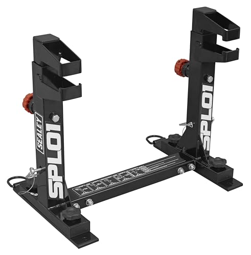 Sealey Fast Lock Tie Down System for Motocross Bikes - SPL01, Black