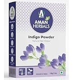 AMAN HERBALS - 100% Organic and Herbal Indigo Powder, for Natural Hair Coloring, Arrests Early Greying & Protects hair from Damage (200 gm pack of 1))