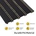 Slat Wall Panels 8x4 ft, Heavy-Duty PVC Garage Slatwall Panel with Trim & Screws, Interlocking Black Wall Panels, Garage Wall Organizer Slat Board PVC Wall Panel for Tools and Sports Equipment Storage