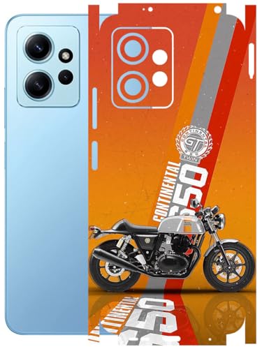 Image of AtOdds - Full Body Back Screen Guard Protector Film - Lamination Wrap Skin Sticker Compatible with REDMI Note 12 (4G) | Scratchproof Matte Finish (Bullet)