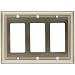 Brainerd 65165 Architectural Triple Decorator Wall Plate / Switch Plate / Cover