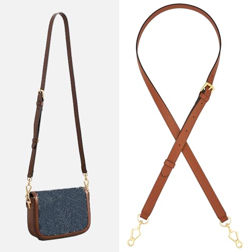 Image of Leather Purse Strap Replacement Crossbody Handbag Long Adjustable