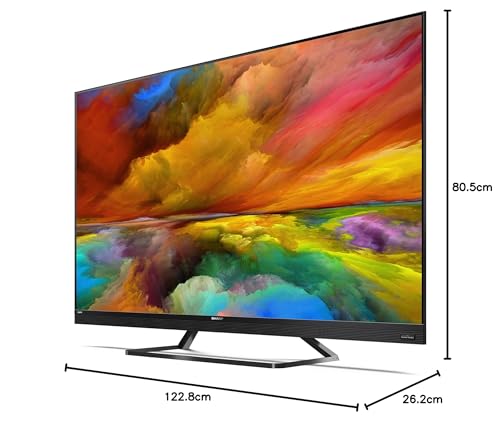 SHARP 55EQ3EA Android TV 139 cm (55 Zoll) 4K Ultra HD Android TV (Smart TV ohne Rahmen, Dolby Atmos, Quantum Dot, Harman Kardon) [Modelljahr 2022] [Energieklasse G]