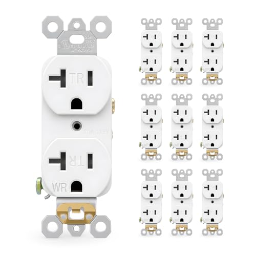 NEC Code for Outlet Orientation: 7 Rules Explained (2026) 9 BAOMAIN 20A 125V Tamper/Weather Resistant Duplex Outlet, 10-Pack