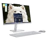 Lenovo A100 23.8" FHD All-in-One PC, Intel 4-Core CPU, 16GB RAM, 256GB SSD, Webcam, Wi-Fi 6/Bluetooth, RJ-45, Keyboard & Mouse, Perfect for Multi-User Home/Office/Online Learning, Windows 11,LE Bundle
