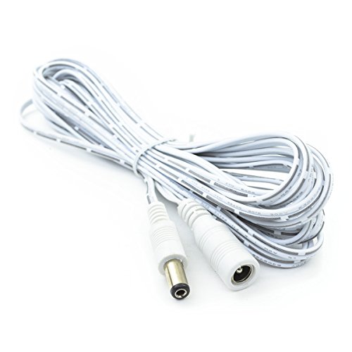 16.4 Foot LED Light Strip DC Extension Cable, DC Female to Male