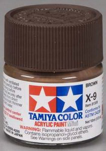 Tamiya Model Color Acrylic Paint X-9 Brown Net 10ml 81509 with RCECHO Full Version Apps Edition