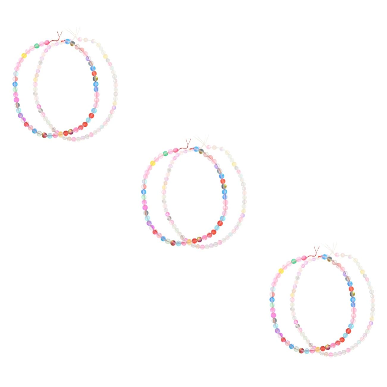 LALAFINA Strings Von Nachtleuchtenden Mattierten Kristallperlen Spacer Beads Schmuck Bastelset Für Armbänder Halsketten Und Handwerksprojekte Teiliges