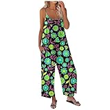 BAKREP Black One Piece Jumpsuit Jumpsuits for Women Summer Womens Jumpsuits Casual Summer Jumpsuits for Women Dressy Summer Jumpsuit for Women 2023 Women Jumpsuits Summer Wide Leg Jumpsuit Dressy