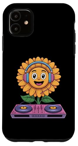 Dj Pianta Con Giradischi Divertente Custodia per iPhone 11